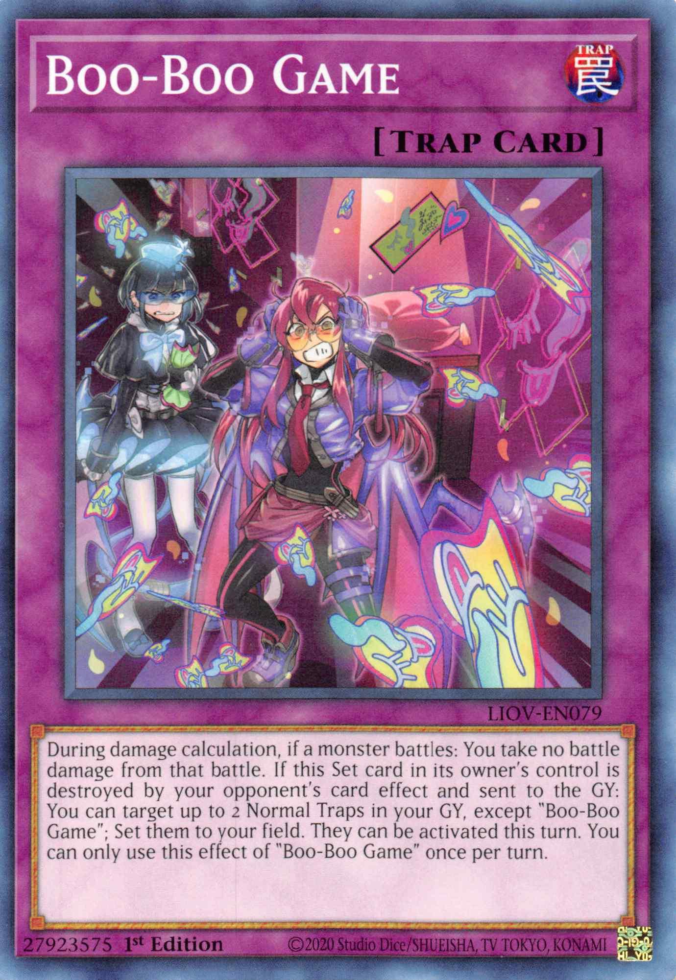 1st Edition, Common, Lightning Overdrive, Normal Trap, Trap Boo-Boo Game [LIOV-EN079] Common - Trading Card World