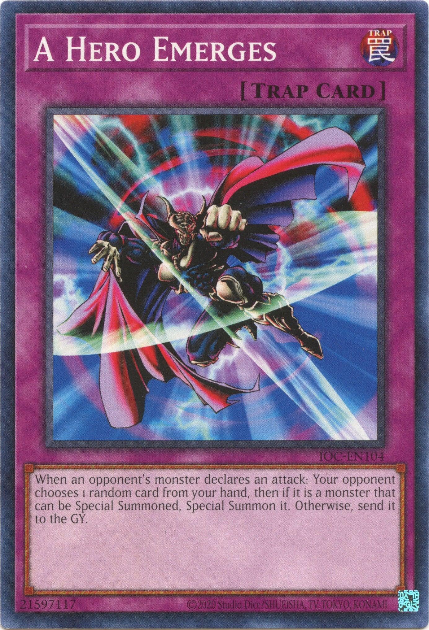 Common, Invasion of Chaos (25th Anniversary Edition), Normal Trap, Trap, Unlimited A Hero Emerges (25th Anniversary) [IOC-EN104] Common - Trading Card World