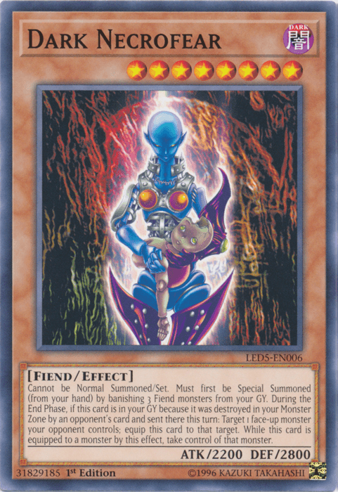 1st Edition, Common, Dark, Effect Monster, Fiend, Legendary Duelists: Immortal Destiny Dark Necrofear [LED5-EN006] Common - Trading Card World