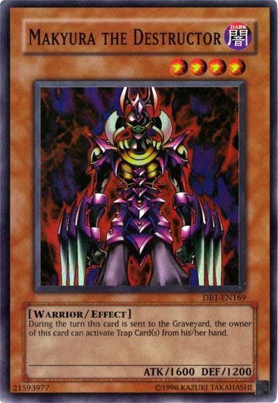 Dark, Dark Beginning 1, Effect Monster, Super Rare, Unlimited, Warrior Makyura the Destructor [DB1-EN169] Super Rare - Trading Card World