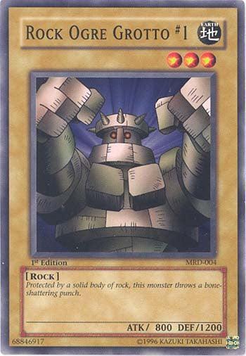 1st Edition, Common, Earth, Metal Raiders, Normal Monster, Rock, Unlimited Rock Ogre Grotto #1 [MRD-004] Common - Trading Card World