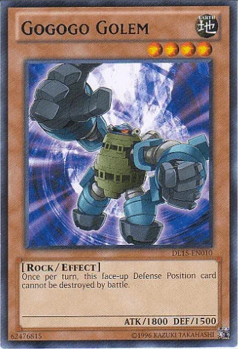 Duelist League Promo, Earth, Effect Monster, Rare, Rock, Unlimited Gogogo Golem (Blue) [DL15-EN010] Rare - Trading Card World