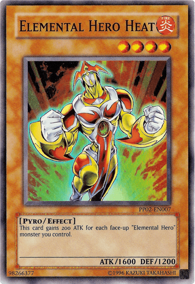 Effect Monster, Fire, Premium Pack 2, Pyro, Super Rare, Unlimited Elemental Hero Heat [PP02-EN007] Super Rare - Trading Card World