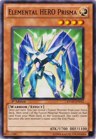 1st Edition, Common, Effect Monster, Light, Ra Yellow Mega Pack, Unlimited, Warrior Elemental HERO Prisma [RYMP-EN012] Common - Trading Card World