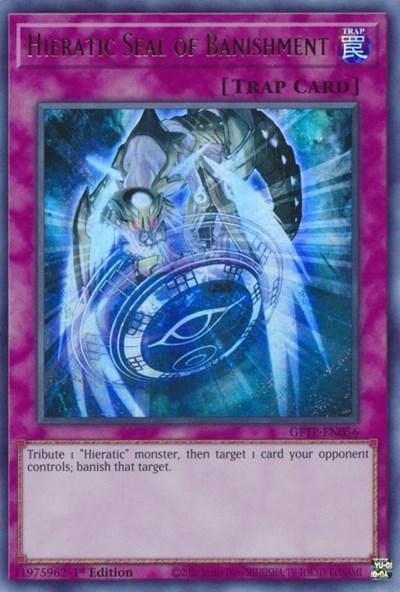 1st Edition, Ghosts from the Past, Normal Trap, Trap, Ultra Rare Hieratic Seal of Banishment [GFTP-EN056] Ultra Rare - Trading Card World
