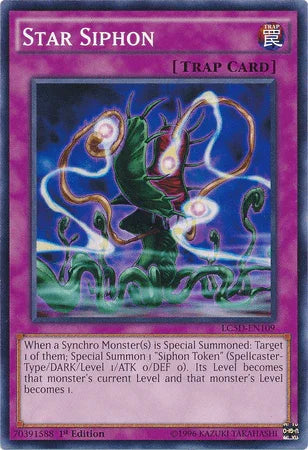 1st Edition, Common, Legendary Collection 5D's, Normal Trap, Trap Star Siphon [LC5D-EN109] Common - Trading Card World