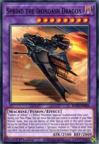 1st Edition, Blazing Vortex, Common, Dark, Fusion/Effect Monster, Machine Sprind the Irondash Dragon [BLVO-EN038] Common - Trading Card World