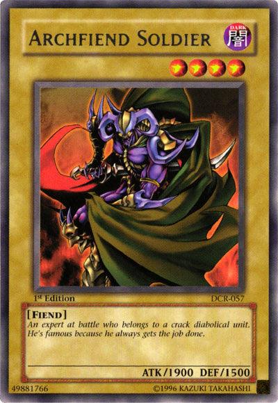 1st Edition, Dark, Dark Crisis, Fiend, Normal Monster, Rare, Unlimited Archfiend Soldier [DCR-057] Rare - Trading Card World