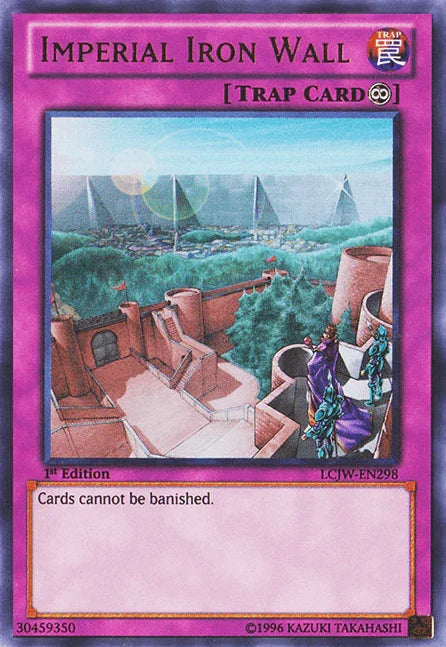 1st Edition, Continuous Trap, Legendary Collection 4: Joey's World, Trap, Ultra Rare Imperial Iron Wall [LCJW-EN298] Ultra Rare - Trading Card World