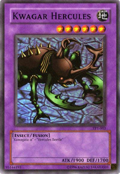 Earth, Fusion Monster, Insect, Super Rare, Tournament Pack 1, Unlimited Kwagar Hercules [TP1-003] Super Rare - Trading Card World