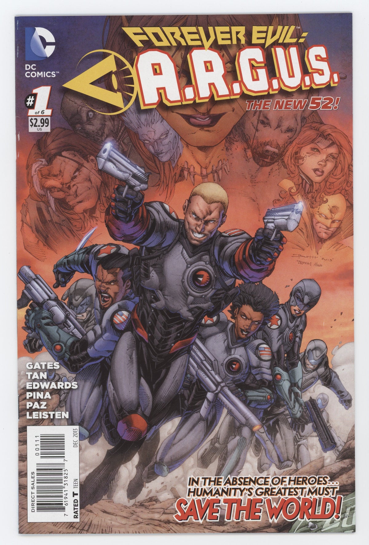 Forever Evil Argus #1 A (Of 6) DC 2013 NM- Brett Booth Sterling Gates New 52
