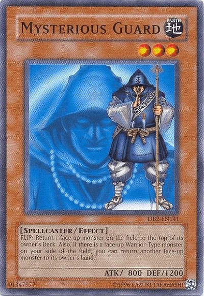 Common, Dark Beginning 2, Earth, Effect Monster, Spellcaster, Unlimited Mysterious Guard [DB2-EN141] Common - Trading Card World