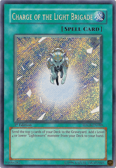 1st Edition, Normal Spell, Secret Rare, Spell, The Duelist Genesis, Unlimited Charge of the Light Brigade [TDGS-EN089] Secret Rare - Trading Card World