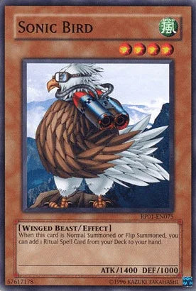Common, Effect Monster, Retro Pack 1, Unlimited, Wind, Winged Beast Sonic Bird [RP01-EN075] Common - Trading Card World