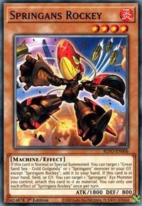 1st Edition, Blazing Vortex, Common, Effect Monster, Fire, Machine Springans Rockey [BLVO-EN006] Common - Trading Card World
