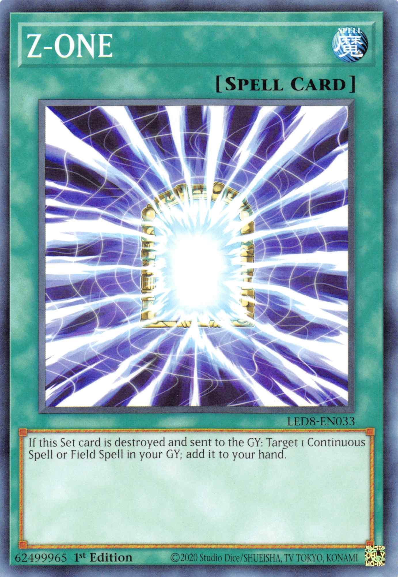 1st Edition, Common, Legendary Duelists: Synchro Storm, Normal Spell, Spell Z-ONE [LED8-EN033] Common - Trading Card World