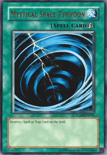 Duelist League Promo, Quick Play Spell, Rare, Spell, Unlimited Mystical Space Typhoon (Bronze) [DL09-EN014] Rare - Trading Card World