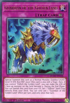 1st Edition, Continuous Trap, Maximum Gold: El Dorado, Rare, Trap Guardian of the Golden Land [MGED-EN126] Rare - Trading Card World