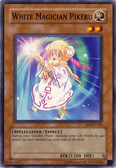 Common, Dark Revelation Volume 2, Effect Monster, Light, Spellcaster, Unlimited White Magician Pikeru [DR2-EN145] Common - Trading Card World