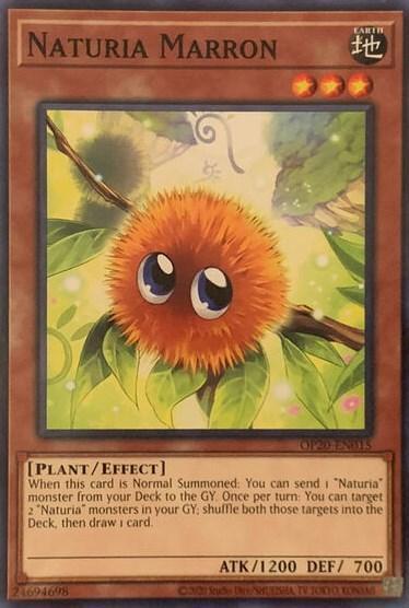 Common, Earth, Effect Monster, OTS Tournament Pack 20, Plant, Unlimited Naturia Marron [OP20-EN015] Common - Trading Card World