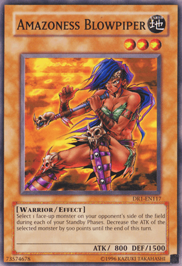 Common, Dark Revelation Volume 1, Earth, Effect Monster, Unlimited, Warrior Amazoness Blowpiper [DR1-EN117] Common - Trading Card World