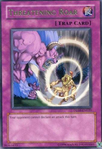 Duelist League Promo, Normal Trap, Rare, Trap, Unlimited Threatening Roar (Green) [DL09-EN020] Rare - Trading Card World