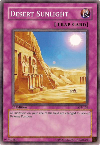 1st Edition, Ancient Sanctuary, Common, Normal Trap, Trap, Unlimited Desert Sunlight [AST-106] Common - Trading Card World