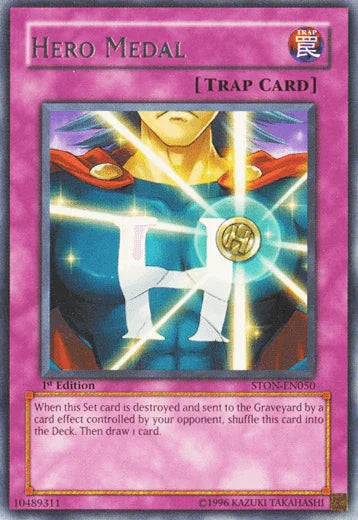 1st Edition, Normal Trap, Rare, Strike of Neos, Trap, Unlimited Hero Medal [STON-EN050] Rare - Trading Card World
