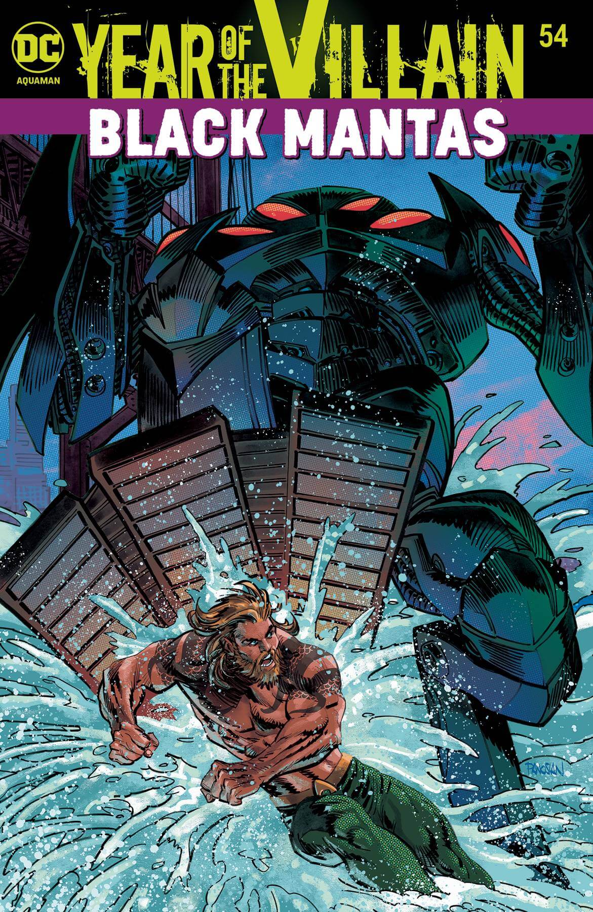 AQUAMAN #54 A Dan Panosian Acetate YOTV (11/20/2019) DC