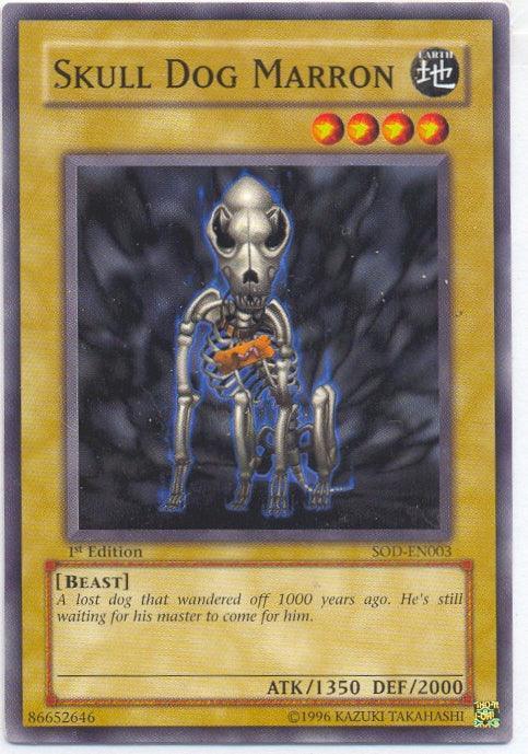 1st Edition, Beast, Common, Earth, Normal Monster, Soul of the Duelist, Unlimited Skull Dog Marron [SOD-EN003] Common - Trading Card World