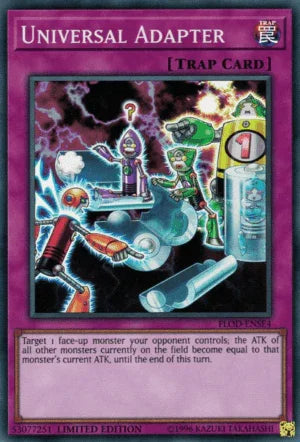 Flames of Destruction, Limited, Normal Trap, Super Rare, Trap Universal Adapter [FLOD-ENSE4] Super Rare - Trading Card World