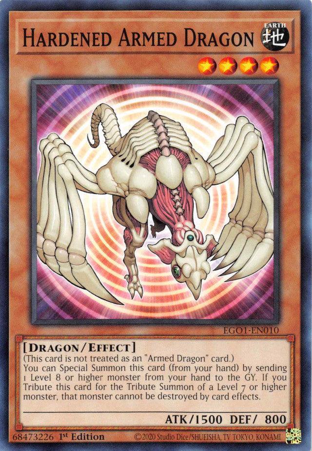 Common, Dragon, Earth, Effect Monster, Egyptian God Deck: Obelisk the Tormentor Unlimited, Unlimited Hardened Armed Dragon [EGO1-EN010] Common - Trading Card World