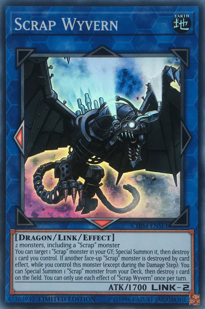 Chaos Impact, Dragon, Earth, Limited, Link/Effect Monster, Super Rare Scrap Wyvern [CHIM-ENSE1] Super Rare - Trading Card World