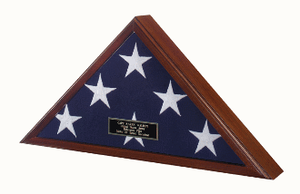 Buy Flag Display case - Fit Large flag, burial flag.