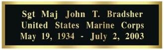 Laser Engraved Name Plates - Metallic Plate
