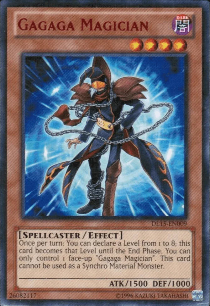 Dark, Duelist League Promo, Effect Monster, Rare, Spellcaster, Unlimited Gagaga Magician (Red) [DL15-EN009] Rare - Trading Card World
