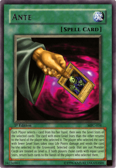 1st Edition, Magician's Force, Normal Spell, Rare, Spell, Unlimited Ante [MFC-034] Rare - Trading Card World