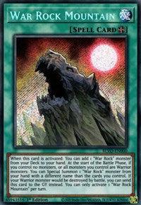 1st Edition, Blazing Vortex, Field Spell, Secret Rare, Spell War Rock Mountain [BLVO-EN000] Secret Rare - Trading Card World