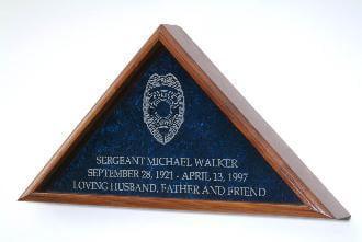 U.S Border Patrol Flag Display Case.