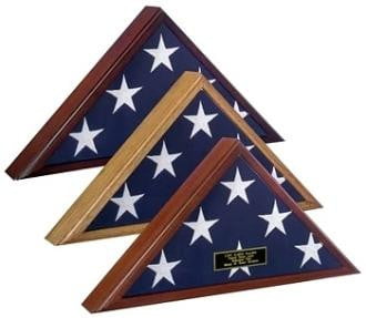 Veteran Flag Case - Oak/Cherry/Walnut