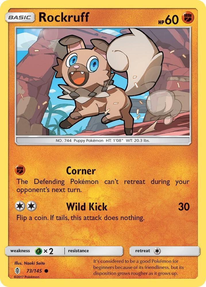 Sun & Moon: Guardians Rising Rockruff (73/145) [Sun & Moon: Guardians Rising] - Trading Card World