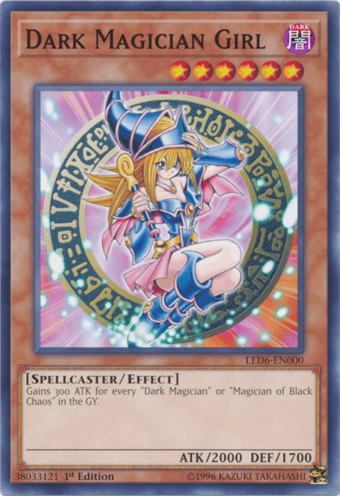 1st Edition, Common, Dark, Effect Monster, Legendary Duelists: Magical Hero, Spellcaster, Unlimited Dark Magician Girl [LED6-EN000] Common - Trading Card World