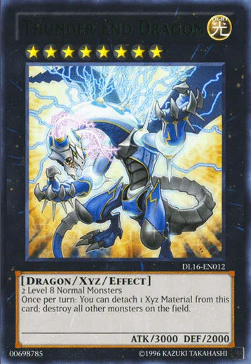 Dragon, Duelist League Promo, Light, Rare, Unlimited, Xyz/Effect Monster Thunder End Dragon (Green) [DL16-EN012] Rare - Trading Card World
