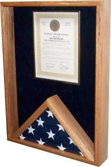 Certificate Holder, Flag Display Case - Black