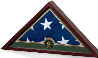 Flag Frame - Army, Army Flag Display Case colored hardwood
