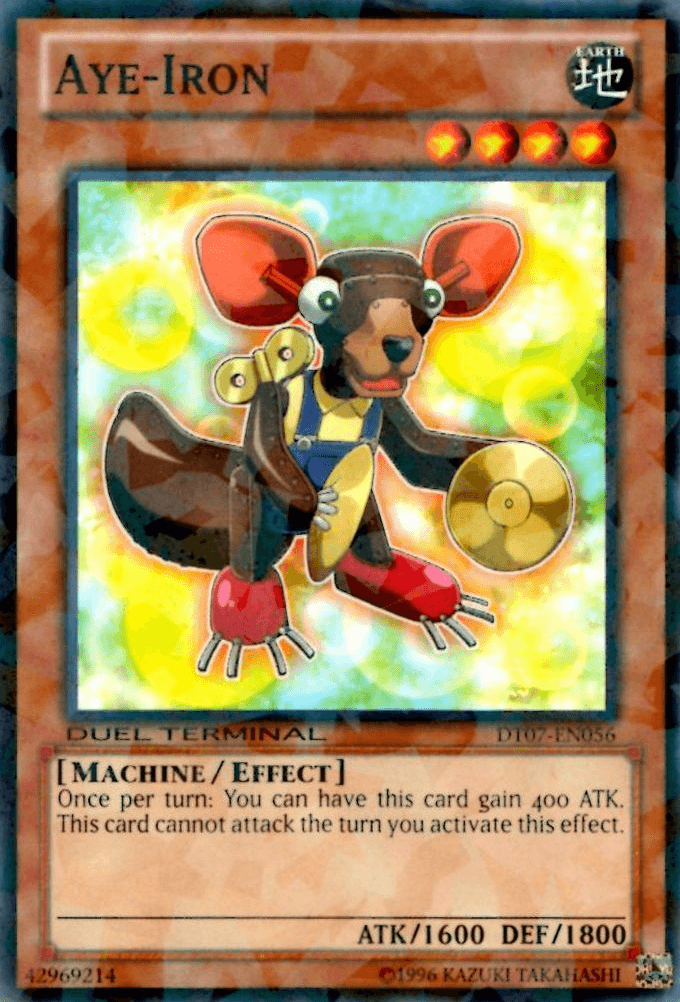 Common, Duel Terminal 7, Earth, Effect Monster, Limited, Machine Aye-Iron [DT07-EN056] Common - Trading Card World