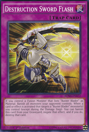 1st Edition, Breakers of Shadow, Common, Normal Trap, Trap, Unlimited Destruction Sword Flash [BOSH-EN072] Common - Trading Card World