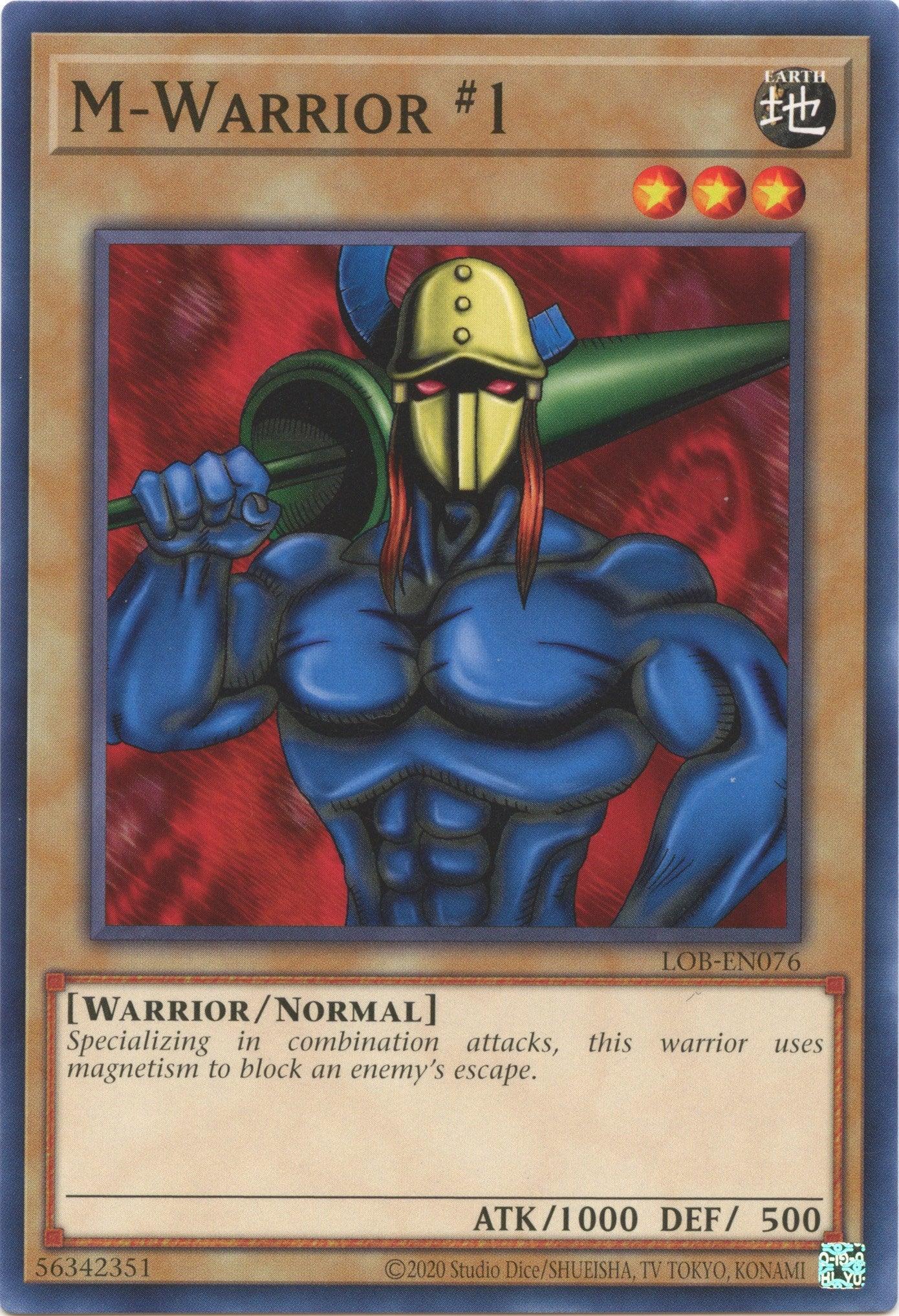Common, Earth, Legend of Blue Eyes White Dragon (25th Anniversary Edition), Normal Monster, Unlimited, Warrior M-Warrior #1 (25th Anniversary) [LOB-EN076] Common - Trading Card World