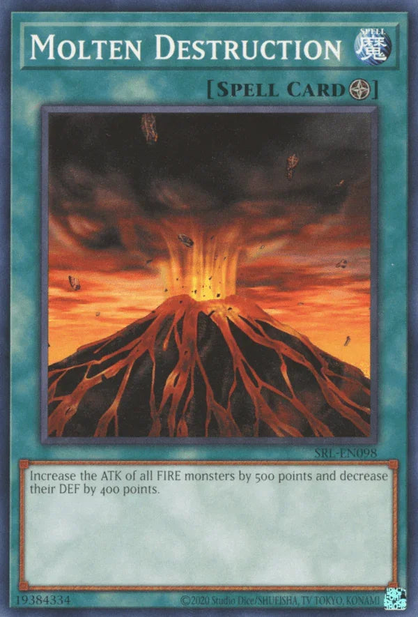 Normal Spell, Short Print, Spell, Spell Ruler, Unlimited Molten Destruction [SRL-EN098] Short Print - Trading Card World