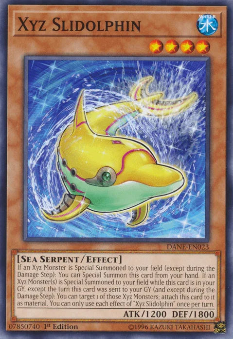 1st Edition, Common, Dark Neostorm, Effect Monster, Sea Serpent, Unlimited, Water Xyz Slidolphin [DANE-EN023] Common - Trading Card World